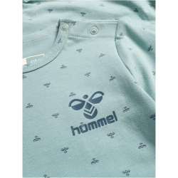 hummel hmlBEESY langarm Baby-Strampler Kinder 7405 - blue surf 56