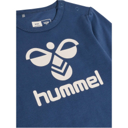 hummel hmlFLIPS langarm Baby-Strampler Kinder 7642 - dark denim 74