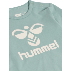 hummel hmlFLIPS langarm Baby-Strampler Kinder 7405 - blue surf 56