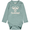 hummel hmlFLIPS langarm Baby-Strampler Kinder 7405 - blue surf 56