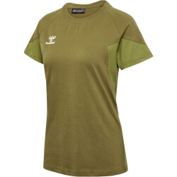 hummel hmlTRAVEL T-Shirt Damen 6599 - military olive XS
