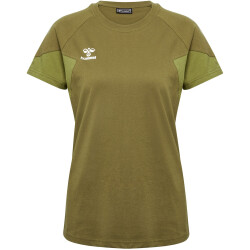 hummel hmlTRAVEL T-Shirt Damen 6599 - military olive XS