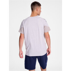 hummel hmlTRAVEL T-Shirt 2010 - light grey melange XXL