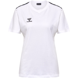 hummel hmlAUTHENTIC Baumwoll-Shirt Damen 9001 - white XS