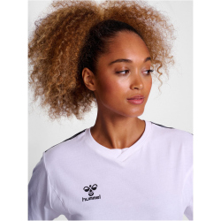hummel hmlAUTHENTIC Baumwoll-Shirt Damen 9001 - white XS