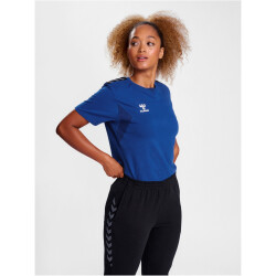 hummel hmlAUTHENTIC Baumwoll-Shirt Damen 7045 - true blue XS