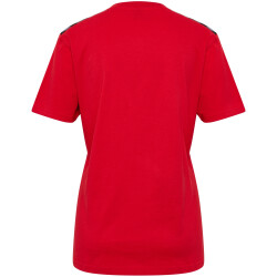 hummel hmlAUTHENTIC Baumwoll-Shirt Damen 3062 - true red XS