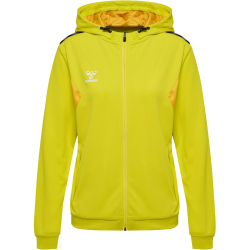 hummel Authentic Poly Kapuzenjacke Damen 5269 - blazing yellow XS