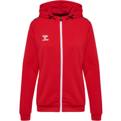 hummel Authentic Poly Kapuzenjacke Damen 3062 - true red XS