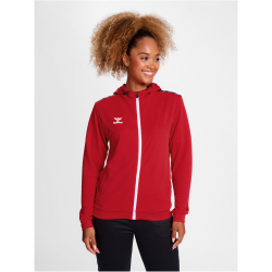 hummel Authentic Poly Kapuzenjacke Damen 3062 - true red XS
