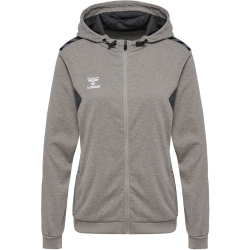 hummel Authentic Poly Kapuzenjacke Damen 2006 - grey melange XS