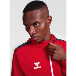 hummel Authentic Poly Kapuzenjacke 3062 - true red S
