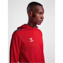 hummel Authentic Poly Hoodie 3062 - true red XS