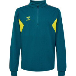 hummel hmlAUTHENTIC 1/2-Zip Sweatshirt Kinder 6834 - blue coral/sulphur spring 128