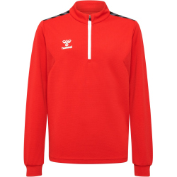 hummel Authentic 1/2-Zip Sweatshirt Kinder 3062 - true red 116