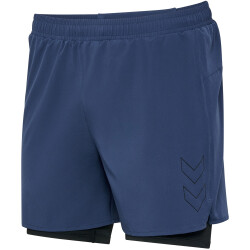 hummel hmlMT FAST 2in1 Laufshorts Herren 7954 - insignia...