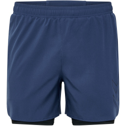 hummel hmlMT FAST 2in1 Laufshorts Herren 7954 - insignia blue S