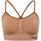 hummel hmlCI Seamless Scrunch Sport-BH Damen 8155 - mocha bisque melange XS