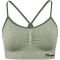 hummel hmlCI Seamless Scrunch Sport-BH Damen 6209 - seagrass melange XS