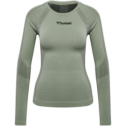 hummel hmlSHAPING Seamless Funktionsshirt Damen 6092 - seagrass XL