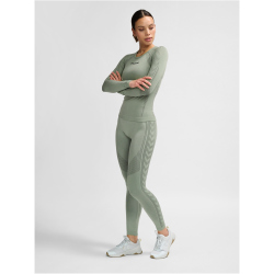 hummel hmlSHAPING Seamless Funktionsshirt Damen 6092 - seagrass XL