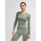 hummel hmlSHAPING Seamless Funktionsshirt Damen 6092 - seagrass XL