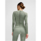 hummel hmlSHAPING Seamless Funktionsshirt Damen 6092 - seagrass XL
