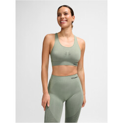 hummel hmlSHAPING Seamless Sport-Top Damen 6092 - seagrass XS