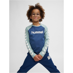 hummel hmlBOYS Langarmshirt Jungen 7405 - blue surf 152