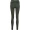 hummel hmlTE CHRISTEL Seamless Mid Waist Tights Damen 6208 - climbing ivy/seagrass melange XS
