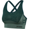 hummel hmlCLEA Seamless Sports Top 6250 - green gables/garden topiary me XS