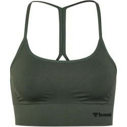 hummel hmlTIFFY Seamless Sports Top 6126 - climbing ivy XS