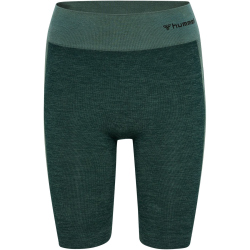 hummel hmlCLEA Seamless Radlershorts Damen 6250 - green...