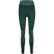 hummel hmlCLEA Seamless Mid-Waist Leggings Damen 6250 - green gables/garden topiary me XS