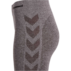 hummel hmlCI Seamless Mid Waist Tights Damen 8389 - chocolate plum melange XS