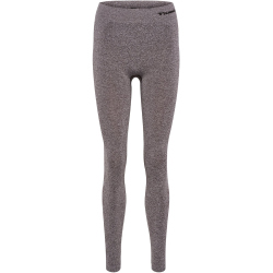 hummel hmlCI Seamless Mid Waist Tights Damen 8389 - chocolate plum melange L