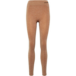 hummel hmlCI Seamless Mid Waist Tights Damen 8155 - mocha bisque melange XS