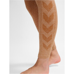 hummel hmlCI Seamless Mid Waist Tights Damen 8155 - mocha bisque melange XS