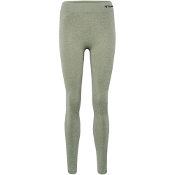 hummel hmlCI Seamless Mid Waist Tights Damen 6209 - seagrass melange XS