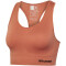 hummel hmlTIF Seamless Sport-BH Damen 3222 - apricot brandy XS