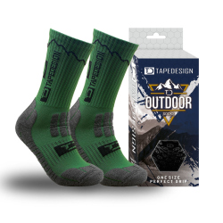 TAPEDESIGN Outdoor 2.0 Antirutschsocken 001 - green/black...