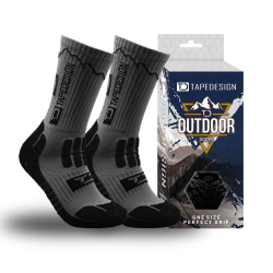 TAPEDESIGN Outdoor 2.0 Antirutschsocken 002 - grey/black...