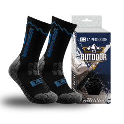 TAPEDESIGN Outdoor 2.0 Antirutschsocken 004 - black/blue...