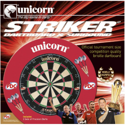 Unicorn Striker Steeldartscheibe mit Surround