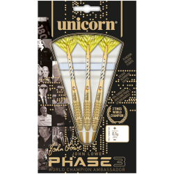 Unicorn World Champion John Lowe Phase 3 Steel Darts 23 g