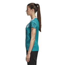 adidas DFB Deutschland Ausw&auml;rtstrikot Damen inkl. Wunschname und -Nummer gr&uuml;n/wei&szlig; XS