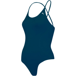 PUMA Swim V-Neck Crossback Badeanzug Damen