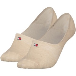 2er Pack TOMMY HILFIGER Diamond Structure Füßlinge Damen 004 - beige 39-42
