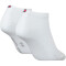 2er Pack TOMMY HILFIGER Diamond Structure Sneakersocken Damen 003 - white 35-38