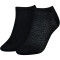 2er Pack TOMMY HILFIGER Diamond Structure Sneakersocken Damen 001 - black 35-38